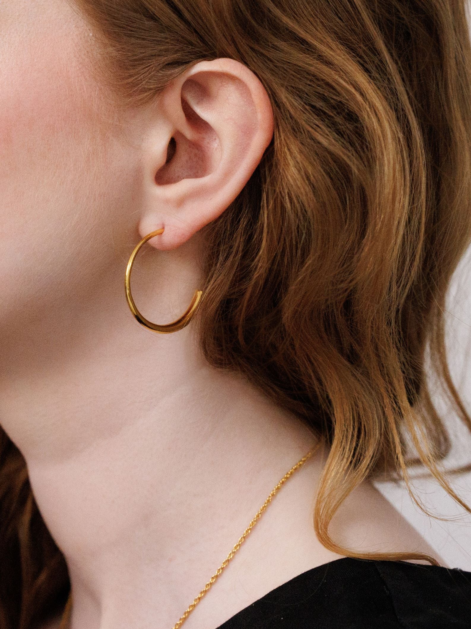 QUINCY HOOPS <br> 18k Gold Plated