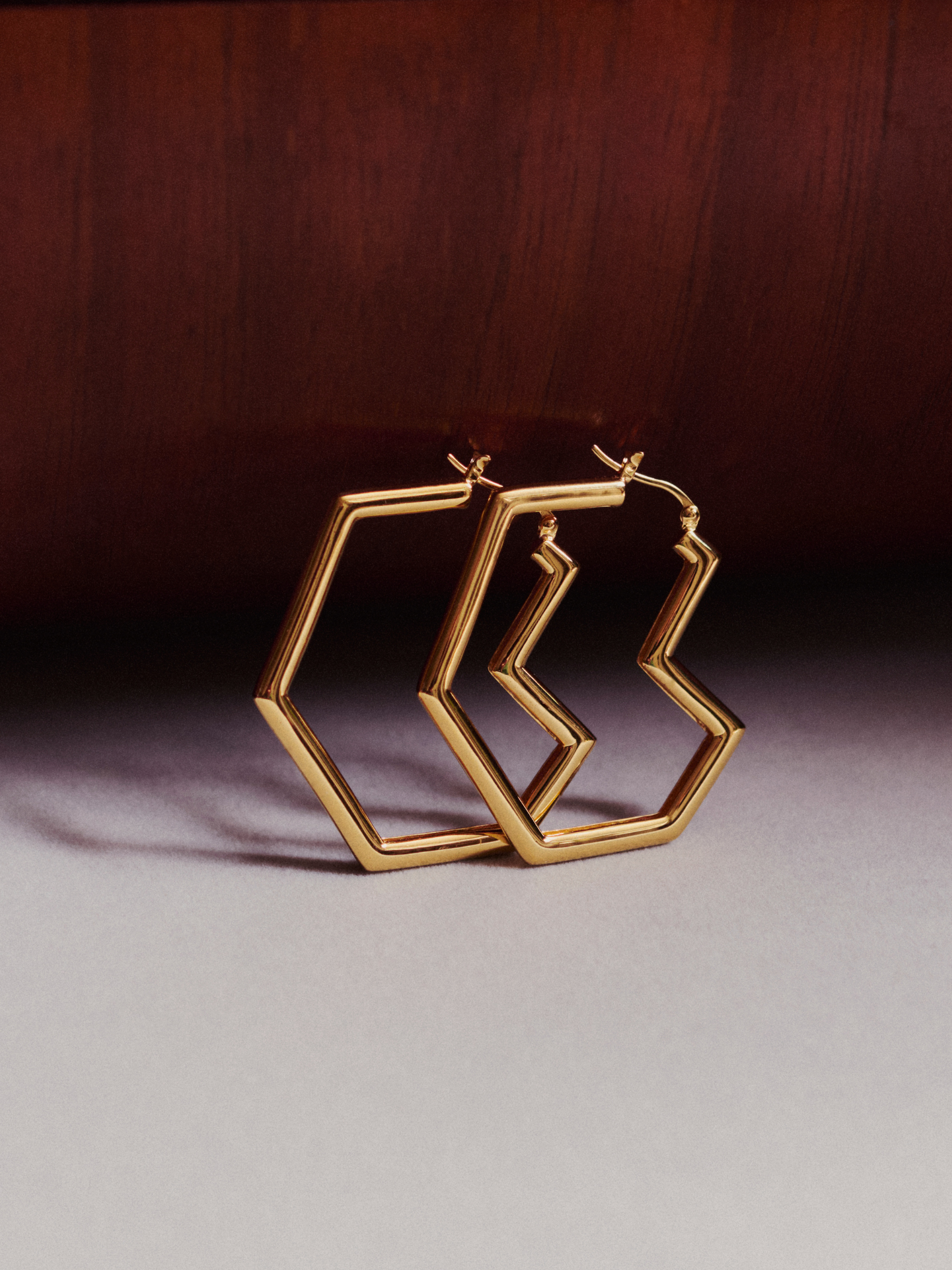 DARYL LARGE HOOPS <br> 18k Gold Plated