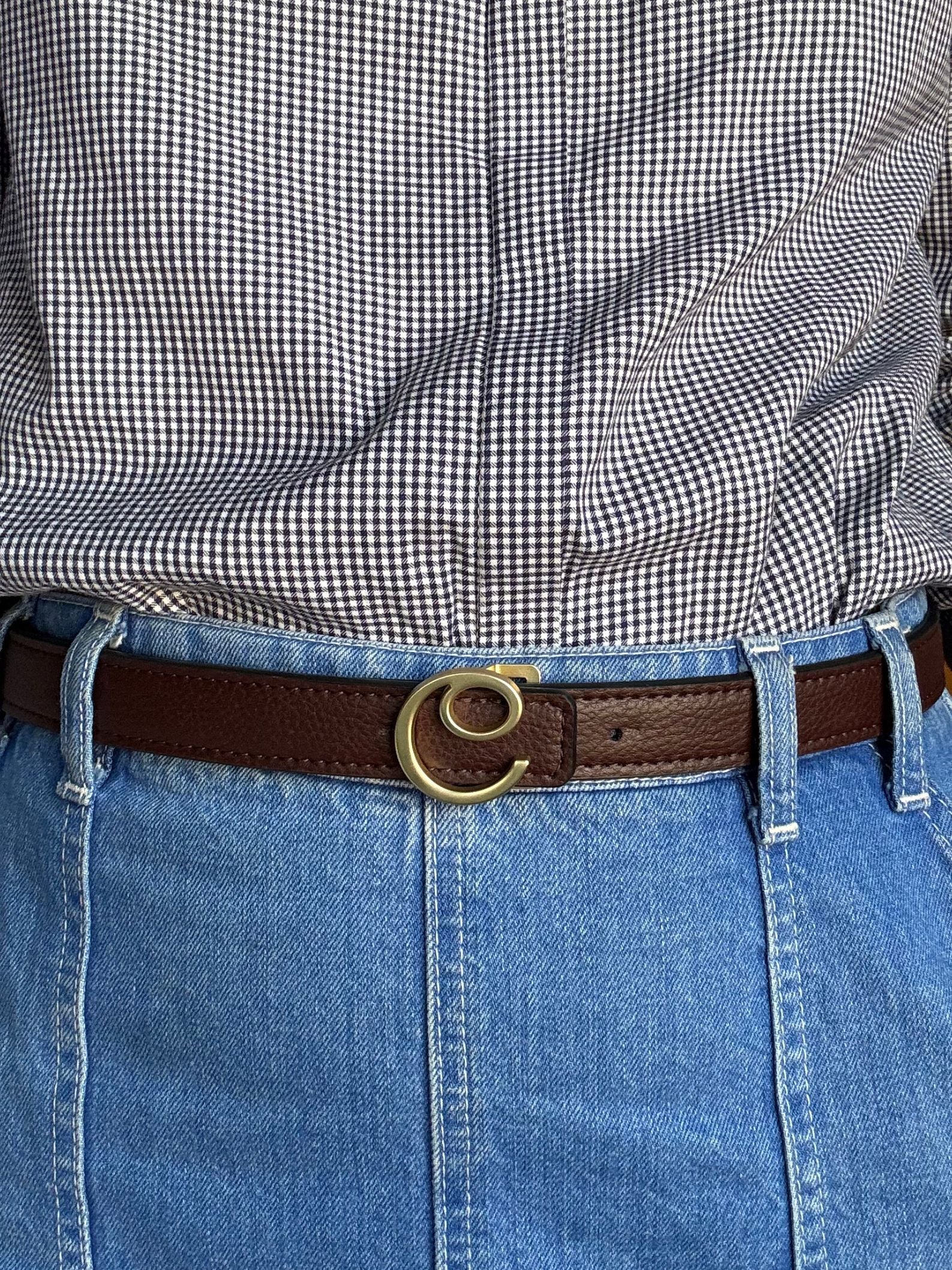 DIANE BELT <br> Grape Leather - Black / Brown