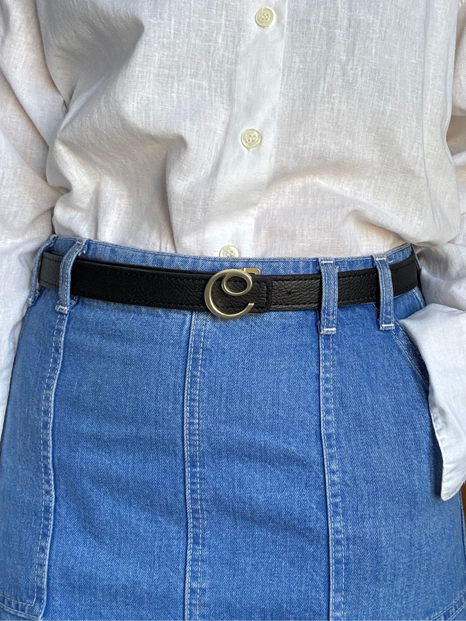 DIANE BELT <br> Grape Leather - Black / Brown