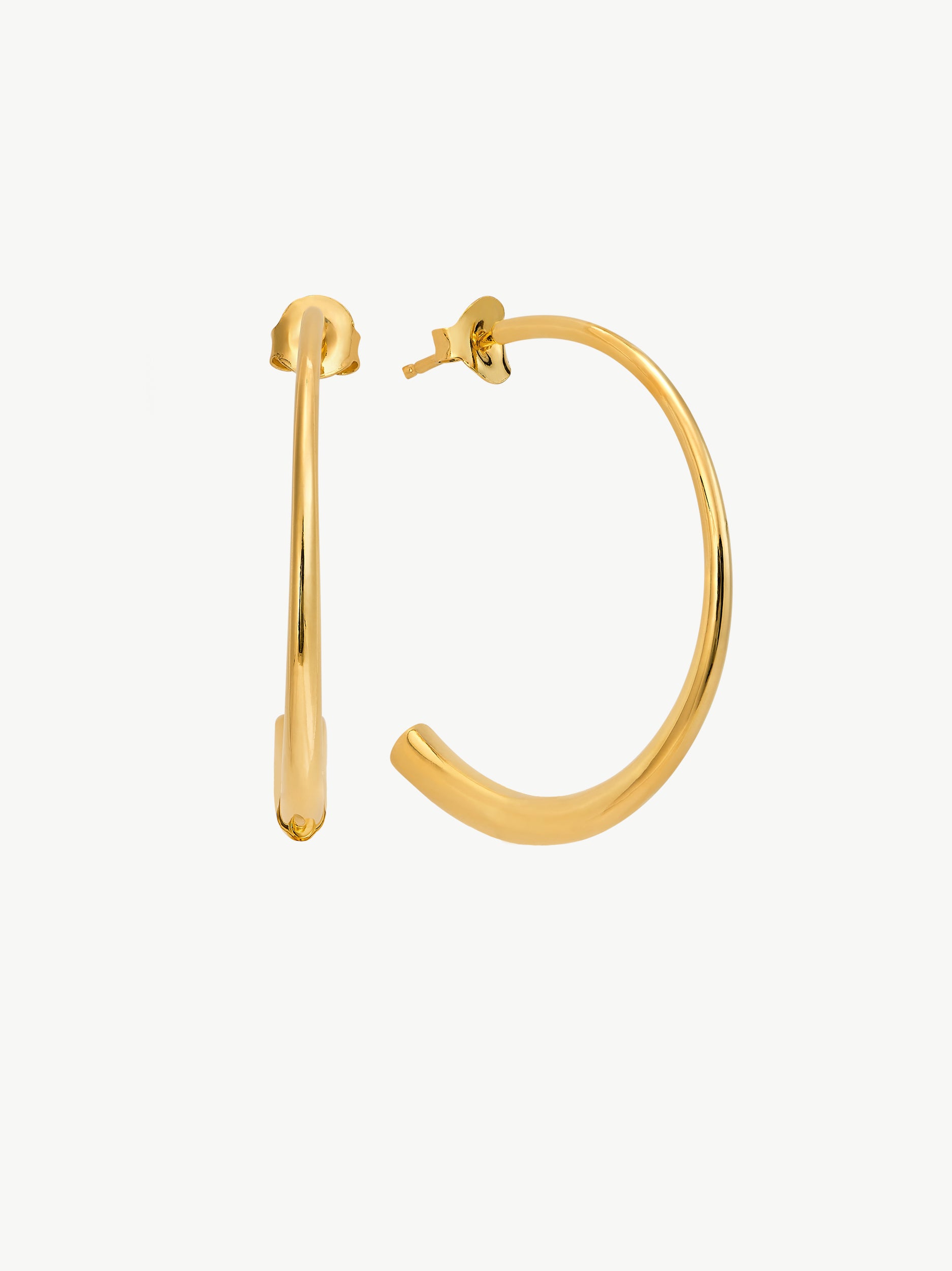 QUINCY HOOPS <br> 18k Gold Plated