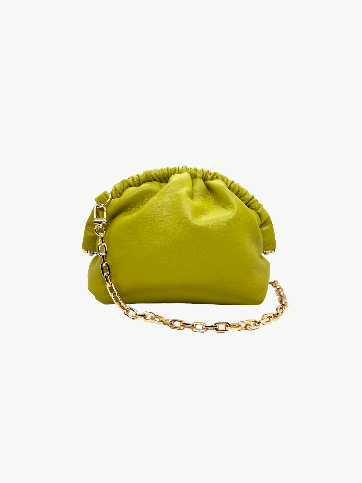 VERA SMALL CLUTCH <br> Vegan Leather - Parrot Green
