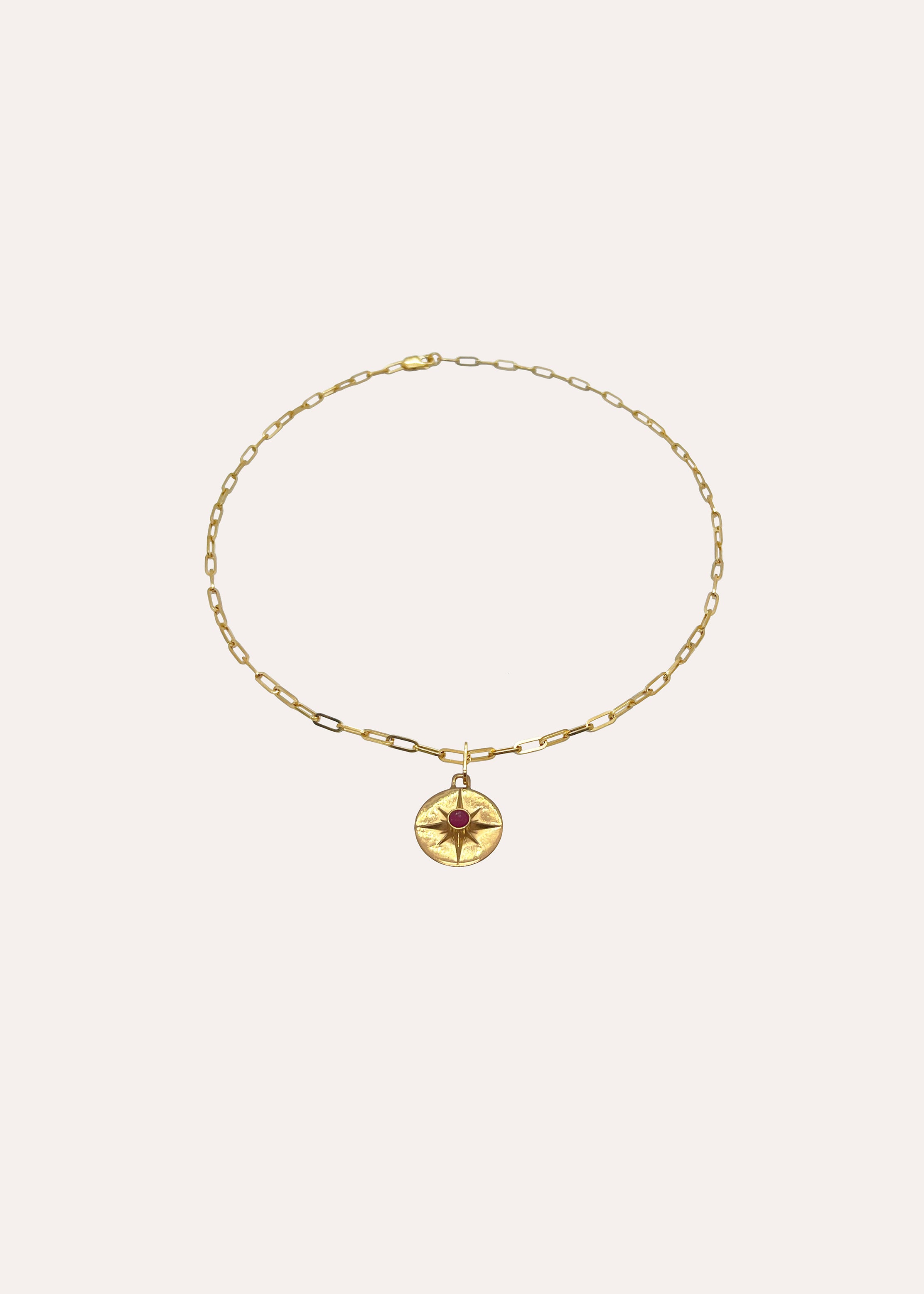 ASTRID NECKLACE <br> 18ct Gold Plated - Pink