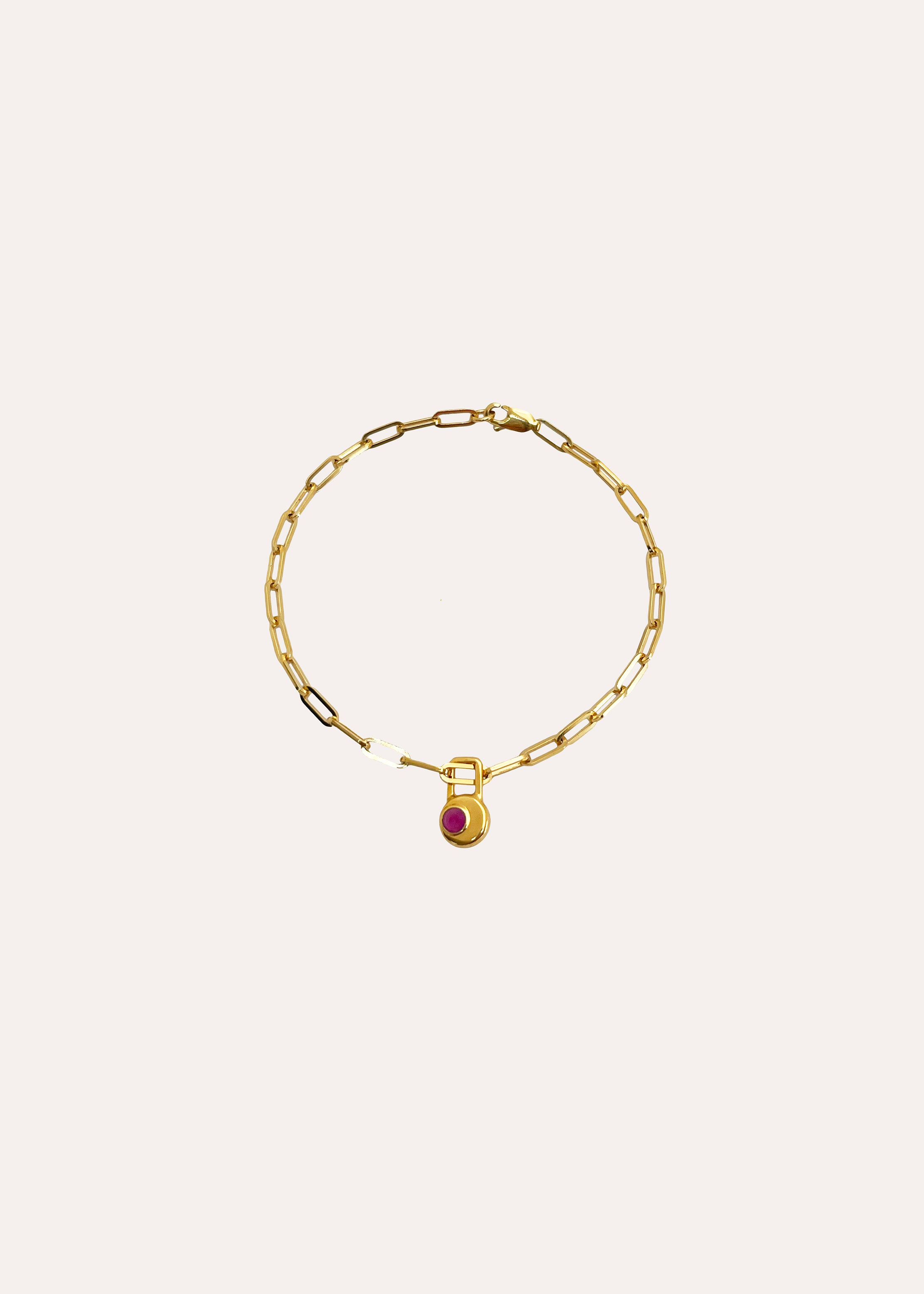 CRESSIDA moon gold chain bracelet