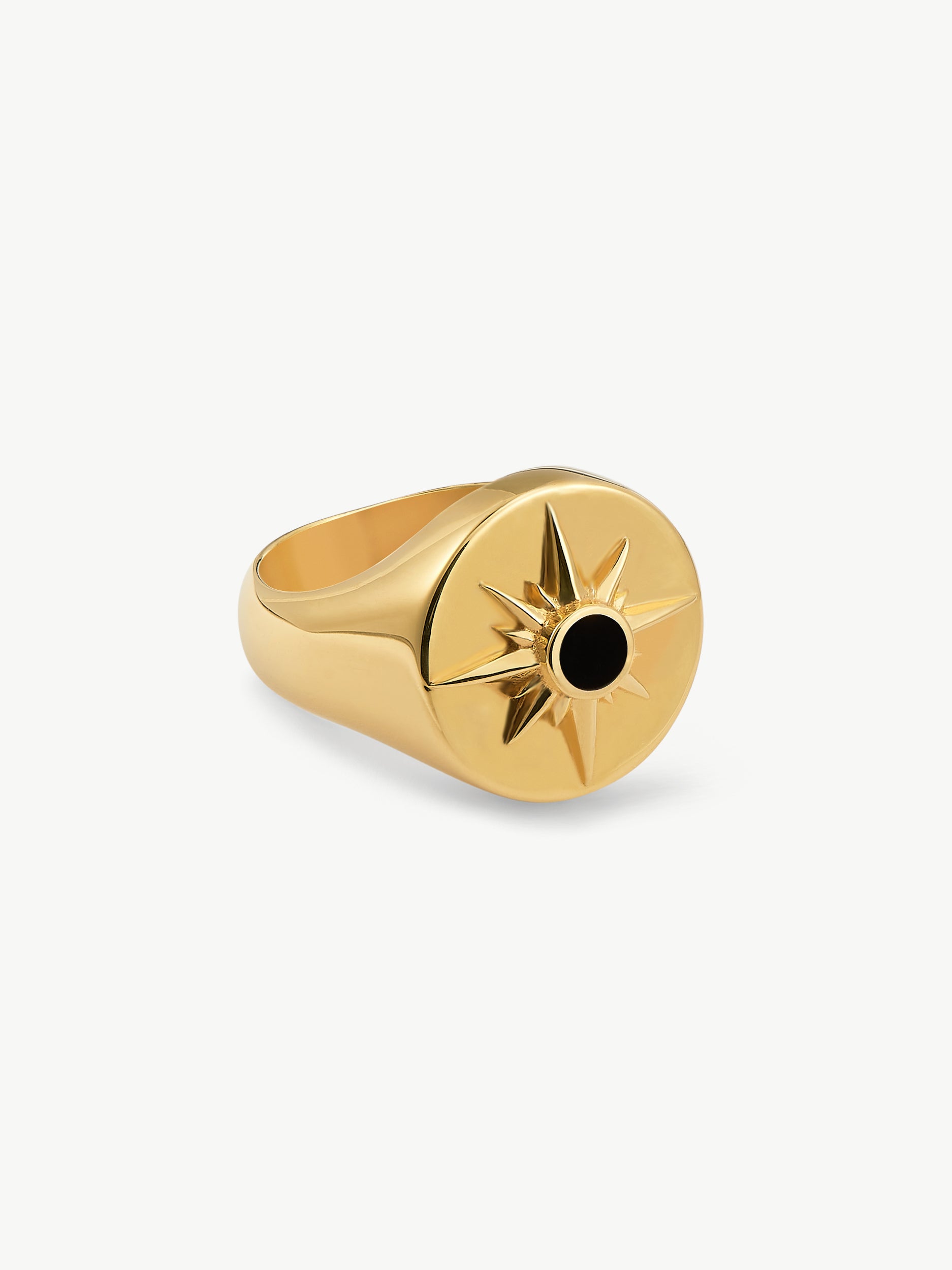 ASTRID RING <br> 18k Gold Plated - Onyx